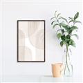 Picture of Celestial Beige Lines _GroupedProduct_Rectangle_Portrait_Canvas_Framed_
