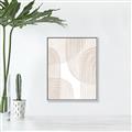 Picture of Celestial Beige Lines _GroupedProduct_Rectangle_Portrait_Canvas_Framed_