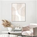 Picture of Celestial Beige Lines _GroupedProduct_Rectangle_Portrait_Canvas_Framed_