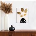 Picture of Azurea Gold Leaves _GroupedProduct_Rectangle_Portrait_Canvas_Framed_
