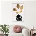 Picture of Azurea Gold Leaves _GroupedProduct_Rectangle_Portrait_Canvas_Framed_