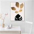 Picture of Azurea Gold Leaves _GroupedProduct_Rectangle_Portrait_Canvas_Framed_
