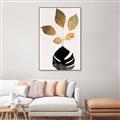 Picture of Azurea Gold Leaves _GroupedProduct_Rectangle_Portrait_Canvas_Framed_