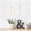 Picture of White Leaves on Beige _GroupedProduct_Rectangle_Portrait_Unframed_Print_Only_