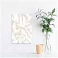 Picture of White Leaves on Beige _GroupedProduct_Rectangle_Portrait_Unframed_Print_Only_