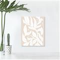 Picture of White Leaves on Beige _GroupedProduct_Rectangle_Portrait_Unframed_Print_Only_