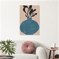 Picture of Lonely Plant on Blue Vase _GroupedProduct_Rectangle_Portrait_Unframed_Print_Only_