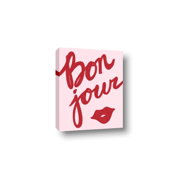 Picture of Red Bonjour Lip _GroupedProduct_Rectangle_Portrait_Canvas_
