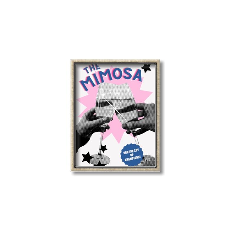 Picture of Mimosa Glass Cheers _GroupedProduct_Rectangle_Portrait_Canvas_Framed_