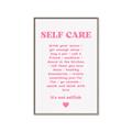 Picture of Pink Self Care _GroupedProduct_Rectangle_Portrait_Canvas_Framed_