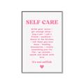 Picture of Pink Self Care _GroupedProduct_Rectangle_Portrait_Canvas_Framed_