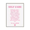 Picture of Pink Self Care _GroupedProduct_Rectangle_Portrait_Canvas_Framed_