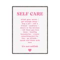 Picture of Pink Self Care _GroupedProduct_Rectangle_Portrait_Canvas_Framed_