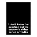 Picture of Coffee or Vodka _GroupedProduct_Rectangle_Portrait_Canvas_Framed_