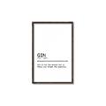 Picture of Quote Gin Question _GroupedProduct_Rectangle_Portrait_Canvas_Framed_