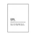 Picture of Quote Gin Question _GroupedProduct_Rectangle_Portrait_Canvas_Framed_