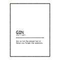 Picture of Quote Gin Question _GroupedProduct_Rectangle_Portrait_Canvas_Framed_
