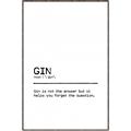 Picture of Quote Gin Question _GroupedProduct_Rectangle_Portrait_Canvas_Framed_