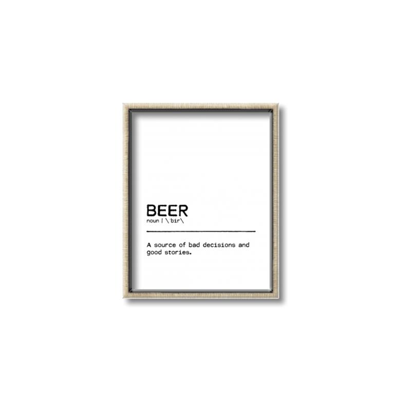Picture of Quote Beer Stories _GroupedProduct_Rectangle_Portrait_Canvas_Framed_