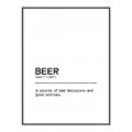Picture of Quote Beer Stories _GroupedProduct_Rectangle_Portrait_Canvas_Framed_