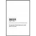 Picture of Quote Beer Stories _GroupedProduct_Rectangle_Portrait_Canvas_Framed_