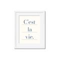 Picture of C'est La Vie II _GroupedProduct_Rectangle_Portrait_Framed_Matted_