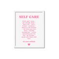 Picture of Pink Self Care _GroupedProduct_Rectangle_Portrait_Framed_Matted_