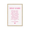 Picture of Pink Self Care _GroupedProduct_Rectangle_Portrait_Framed_Matted_