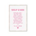Picture of Pink Self Care _GroupedProduct_Rectangle_Portrait_Framed_Matted_