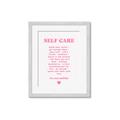 Picture of Pink Self Care _GroupedProduct_Rectangle_Portrait_Framed_Matted_