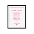 Picture of Pink Self Care _GroupedProduct_Rectangle_Portrait_Framed_Matted_