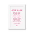 Picture of Pink Self Care _GroupedProduct_Rectangle_Portrait_Framed_Matted_