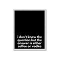 Picture of Coffee or Vodka _GroupedProduct_Rectangle_Portrait_Framed_Matted_