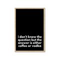 Picture of Coffee or Vodka _GroupedProduct_Rectangle_Portrait_Framed_Matted_