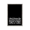 Picture of Coffee or Vodka _GroupedProduct_Rectangle_Portrait_Framed_Matted_