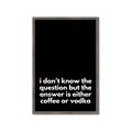 Picture of Coffee or Vodka _GroupedProduct_Rectangle_Portrait_Framed_Matted_