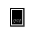Picture of Coffee or Vodka _GroupedProduct_Rectangle_Portrait_Framed_Matted_