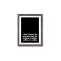 Picture of Coffee or Vodka _GroupedProduct_Rectangle_Portrait_Framed_Matted_