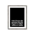 Picture of Coffee or Vodka _GroupedProduct_Rectangle_Portrait_Framed_Matted_