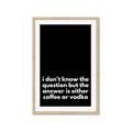 Picture of Coffee or Vodka _GroupedProduct_Rectangle_Portrait_Framed_Matted_