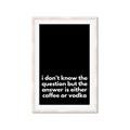 Picture of Coffee or Vodka _GroupedProduct_Rectangle_Portrait_Framed_Matted_