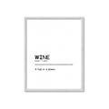 Picture of Quote Wine Hug _GroupedProduct_Rectangle_Portrait_Framed_Matted_