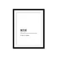Picture of Quote Wine Hug _GroupedProduct_Rectangle_Portrait_Framed_Matted_