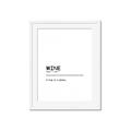 Picture of Quote Wine Hug _GroupedProduct_Rectangle_Portrait_Framed_Matted_