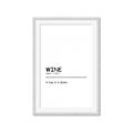 Picture of Quote Wine Hug _GroupedProduct_Rectangle_Portrait_Framed_Matted_