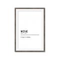 Picture of Quote Wine Hug _GroupedProduct_Rectangle_Portrait_Framed_Matted_
