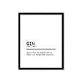 Picture of Quote Gin Question _GroupedProduct_Rectangle_Portrait_Framed_Matted_