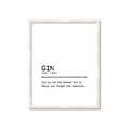 Picture of Quote Gin Question _GroupedProduct_Rectangle_Portrait_Framed_Matted_