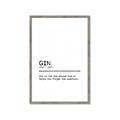Picture of Quote Gin Question _GroupedProduct_Rectangle_Portrait_Framed_Matted_