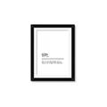 Picture of Quote Gin Question _GroupedProduct_Rectangle_Portrait_Framed_Matted_